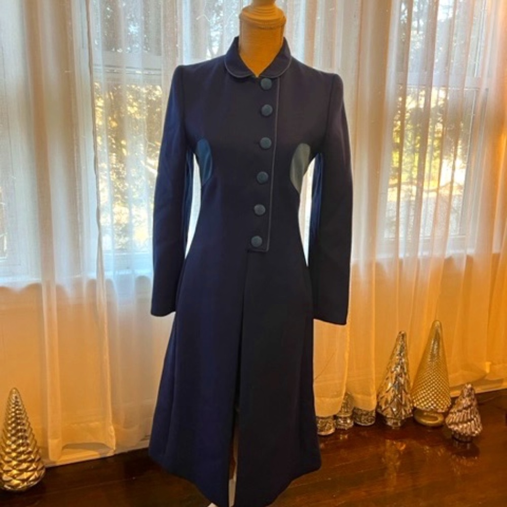 Moschino AUTHENTIC Royal Blue Dress Coat Size 0/EURO 34/36